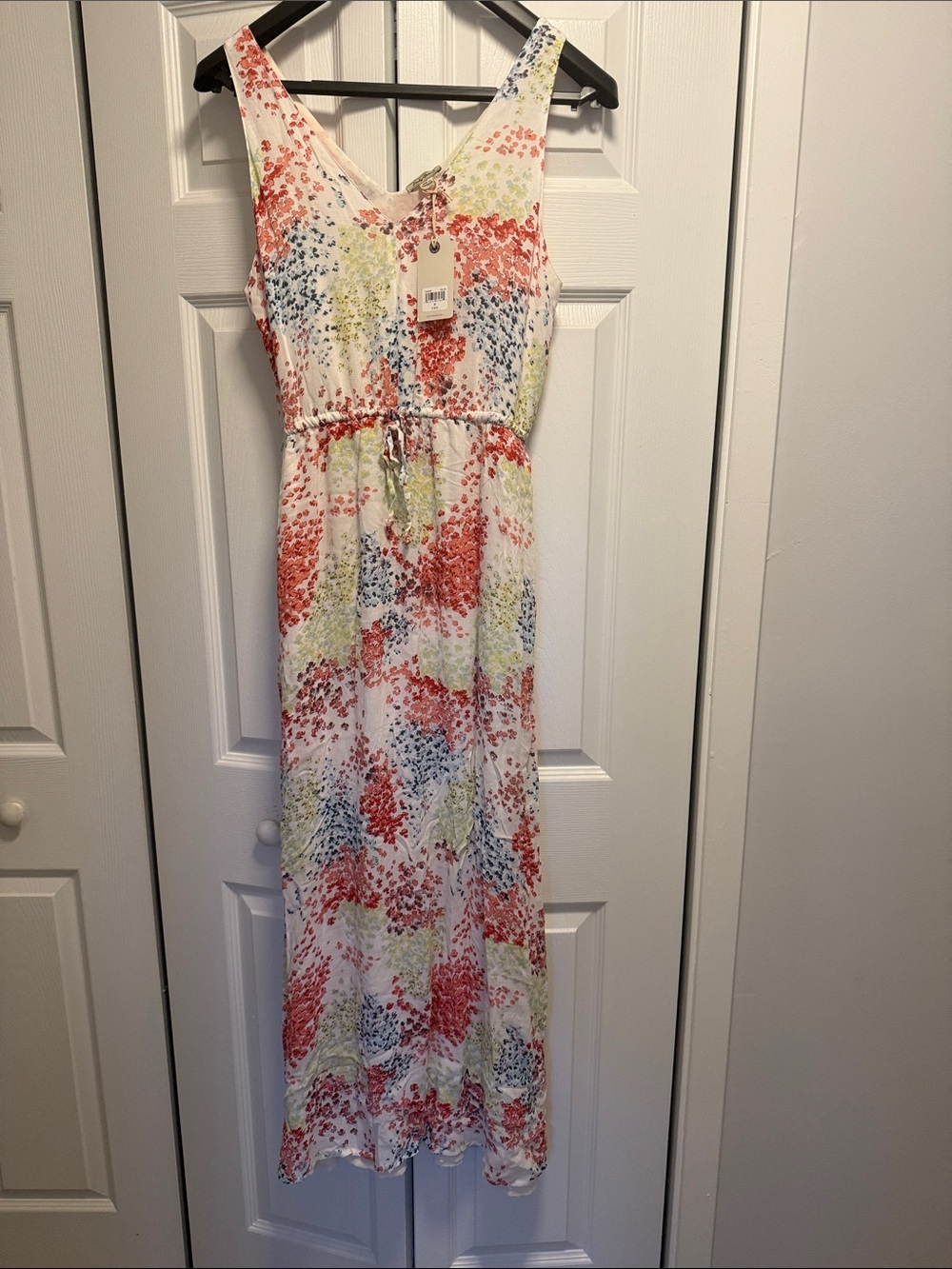 NWT Lucky Brand Sleevelss VNeck Floral Print Maxi Dress